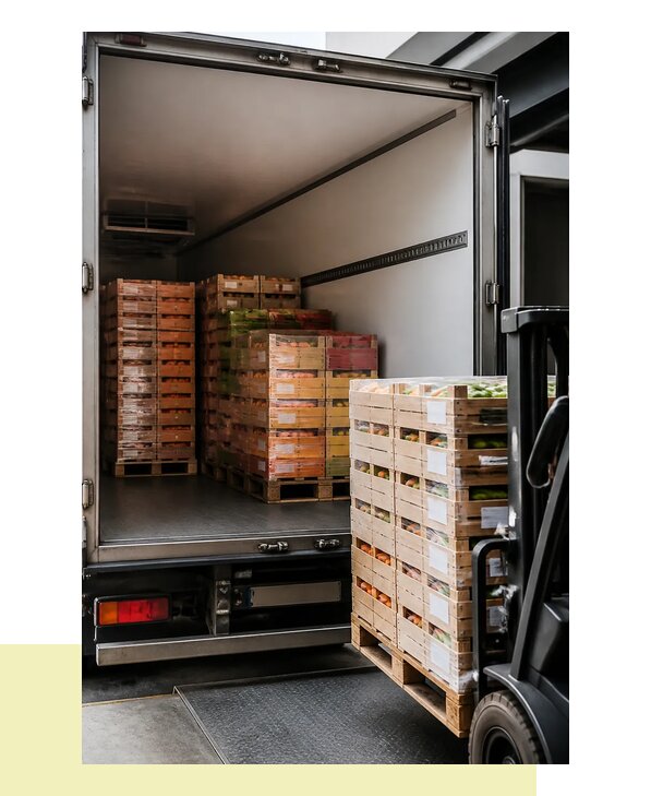Перевозка сельхозпродукции на паллетах с доставкой в Лабинск